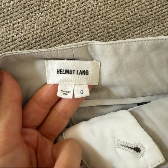 Helmut Lang Minimalist Pleated Tapered Pants in Light Gray 0 - Picture 7 of 10